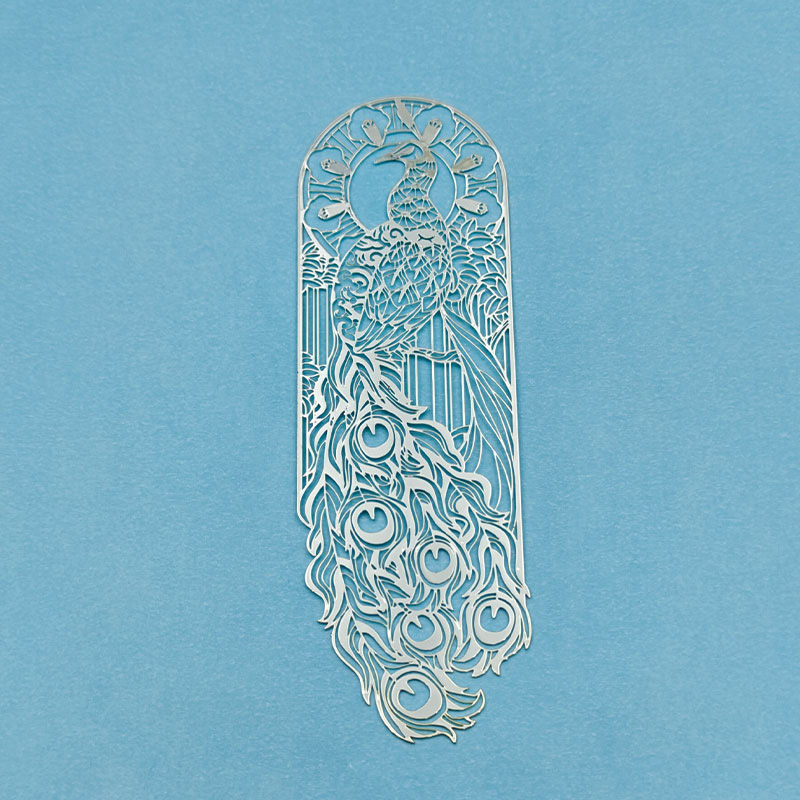 吉祥孔雀鳳凰鏤空不銹鋼裝飾吊牌